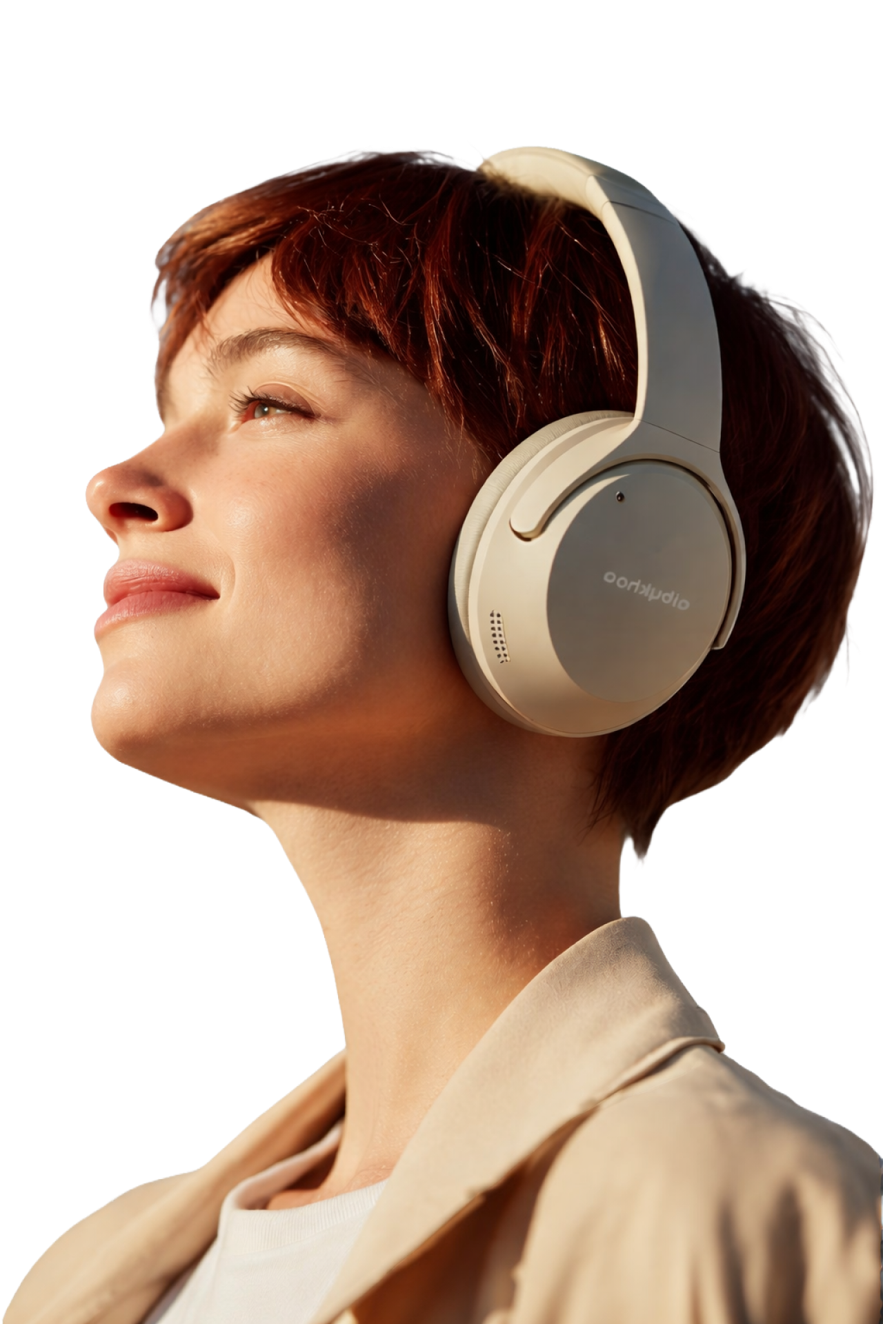 Woman with headphones